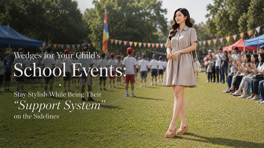 Wedges for School Events: Staying Stylish While Being Your Kid's "Support System" on the Sidelines